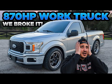 870WHP 4WD Work Truck BREAKS DOWN! (Pushing it to the LIMIT?!)