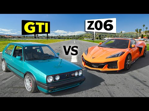 600hp GTI vs 2023 C8 Z06 Corvette // THIS vs THAT