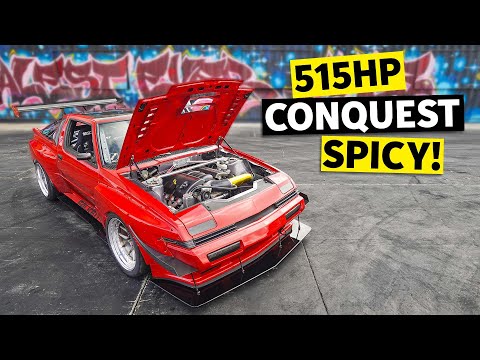 The BADDEST 515hp LS3 Chrysler Conquest on the planet RIPS Tire Slayer Studios!!  // BUILD BREAKDOWN