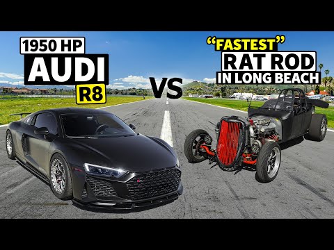 Model T Performance 1950hp Audi R8 vs Twin Turbo Ford Model T?? // THIS vs THAT – Engines.com