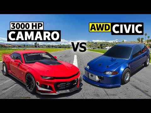 7-Second Camaro SS vs Sleeper EG Civic Hatchback // THIS vs THAT