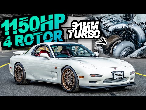 1150HP 4 Rotor RX7 SCREAMS 9,000RPM! (UNREAL ROTARY SOUNDS)
