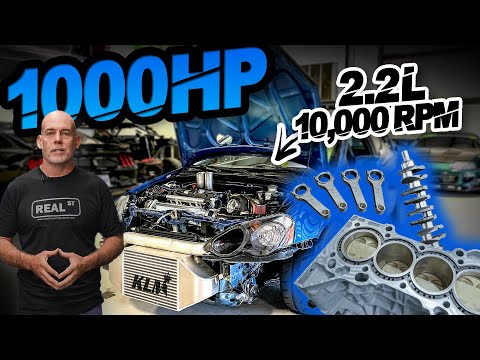 Building a 1000HP AWD Honda K24 | 2.2L DESTROKER For 10,000RPM (Jay Builds our NEW ENGINE!)