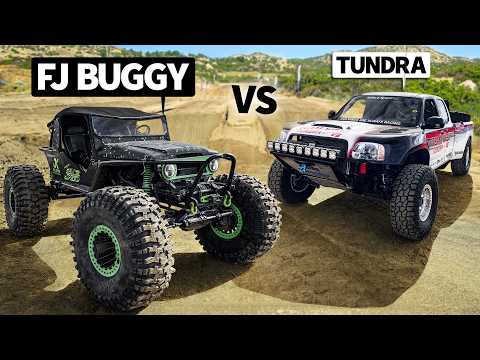 Hand-fabbed Twin Turbo Tube Buggy vs LS-swapped Tundra with Nitrous // THIS vs THAT Off-Road