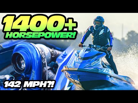 1400HP Turbo Jetski Runs 142MPH in 3 Seconds! (Fastest Jetski EVER ...