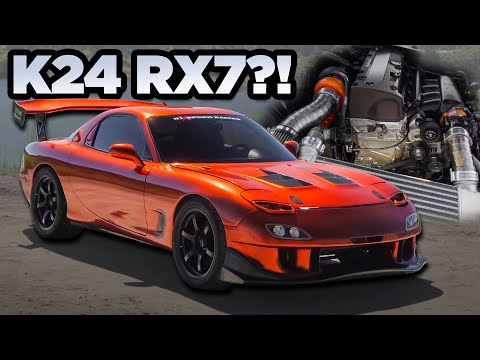 Honda K24 Swapped FD RX7 - Mountain RIPS! (The Perfect Rotary Replacement?)