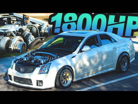 1800HP Turbo CTSV on the Street! 427ci LSX on 40PSI (TWIN 76MM TURBOS)