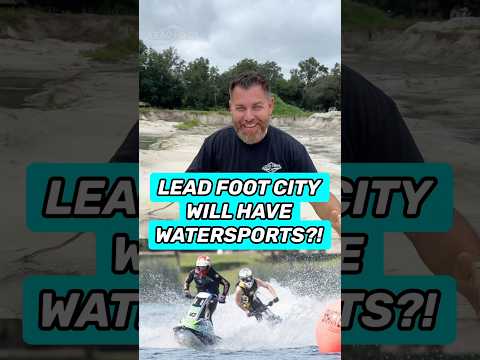 Lead Foot City Will Have Watersports?! 😳🌊🏁 #shorts