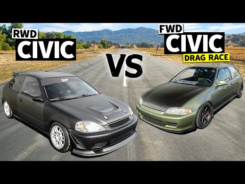 RWD Civic VS FWD Civic! Which is better? // THIS vs THAT
