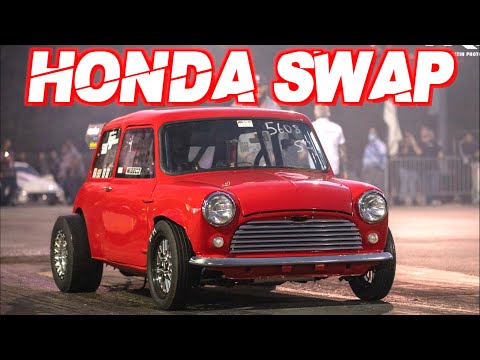 900HP Honda Powered Mini Cooper! (1500LB Rear Engine Turbo K-SWAP)