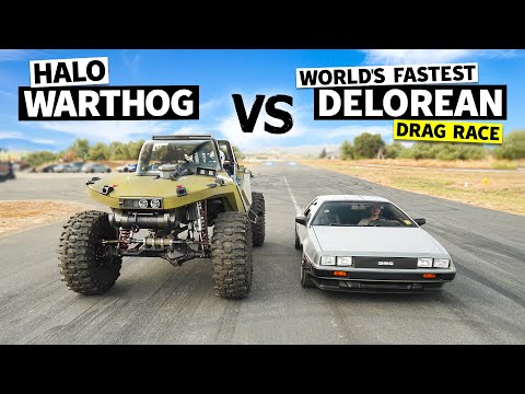 1,000hp HALO Warthog vs Marty McFly’s Dream 500hp DeLorean // This vs That