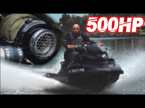 500HP TURBO Jetski on 35PSI BRUTAL ACCELERATION! (Built 3 Cylinder Sea-Doo RXP-X 260)