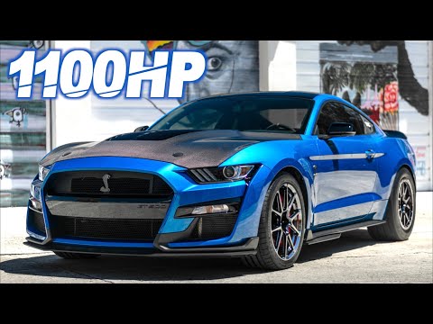 1100HP Shelby GT500 on STOCK ENGINE SCREAMS 8800RPM! (BRUTAL 1.8G-Force Braking Power!)