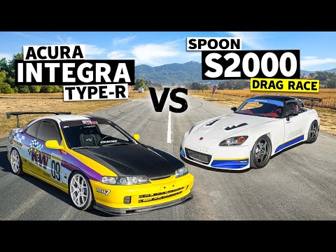 Acura Integra Type R vs Honda S2000! FWD vs RWD VTEC drag race. // THIS vs THAT