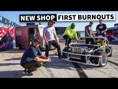 Breaking in Our New Shop... With a Chaotic Burnout Party! // HHH Ep.001