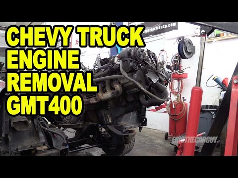 Chevy Truck Engine Removal GMT400 #ETCGDadsTruck