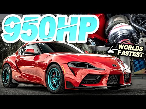 Fastest MKV Supra EVER! 950HP A90 Supra Sets WORLD RECORD (His Girlfriend Beat the MPH Record!)