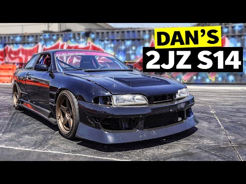 Danger Dan’s 2JZ S14 240SX vs Tire Slayer Studios, everyone wins!