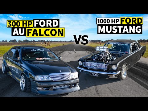 1000hp '66 Mustang “S1CKO” vs Sleeper Ford Falcon // THIS vs THAT Down Under