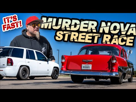 Murder Nova Street Races Phantom on the Original Street Outlaws Road (55 Chevy vs 